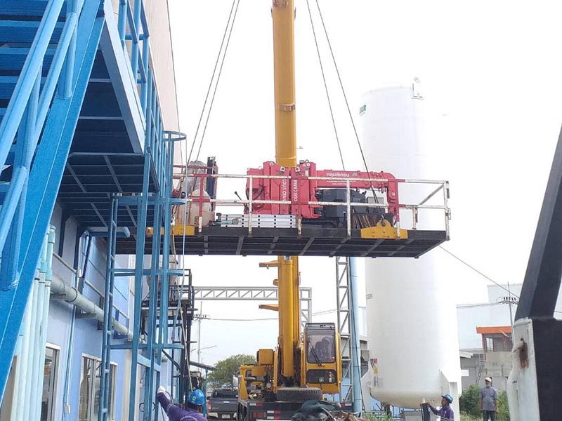 cẩu hạ hàng ở hưng yên