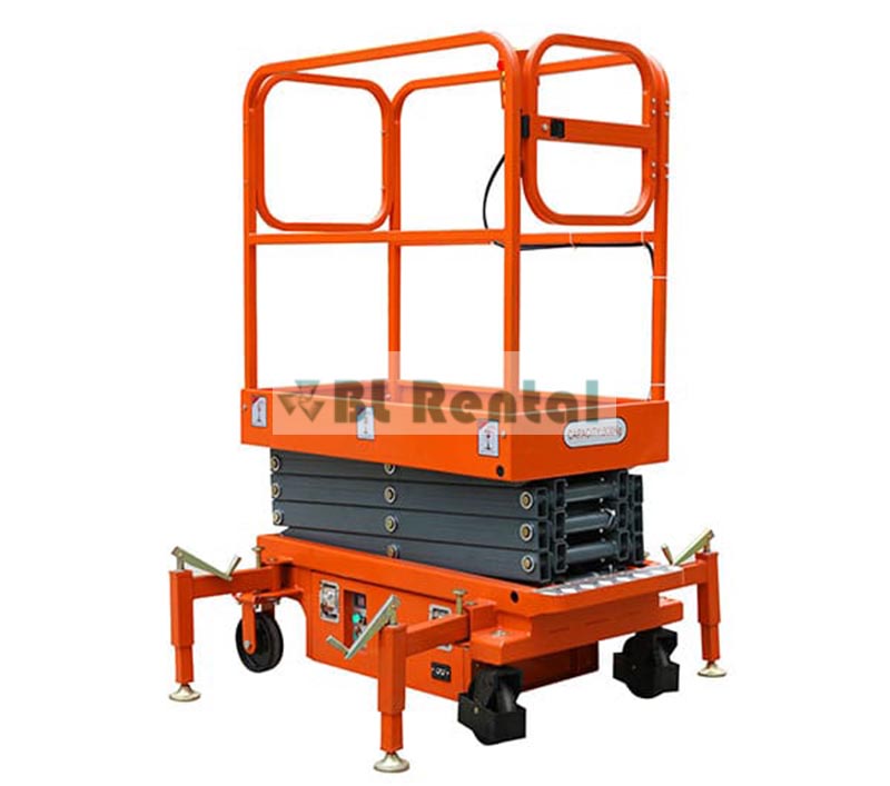 xe nâng người kéo tay